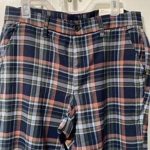 New with tags AE American Eagle super hi-rise skinny trouser sz 14 plaid stretch